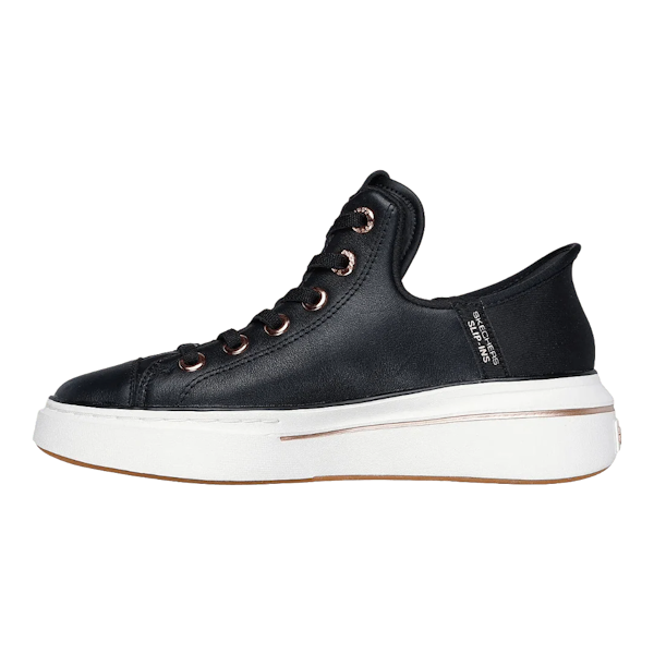 CALZADO CASUAL FEMENINO SKECHERS PREMIUM LEATHER SLIP-INS SNOOP ONE – OG BLACK