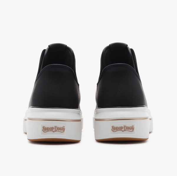 CALZADO CASUAL FEMENINO SKECHERS PREMIUM LEATHER SLIP-INS SNOOP ONE – OG BLACK