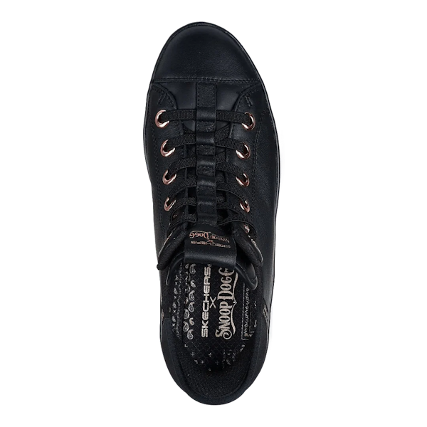 CALZADO CASUAL FEMENINO SKECHERS PREMIUM LEATHER SLIP-INS SNOOP ONE – OG BLACK