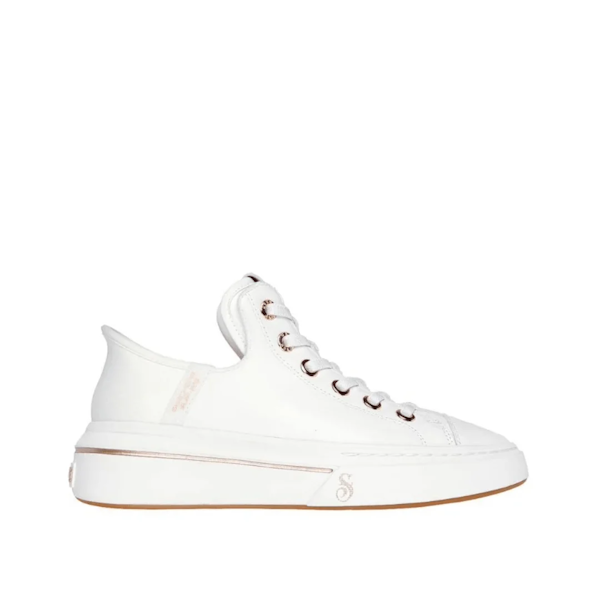 CALZADO CASUAL FEMENINO SKECHERS PREMIUM LEATHER SLIP-INS SNOOP ONE – OG WHITE
