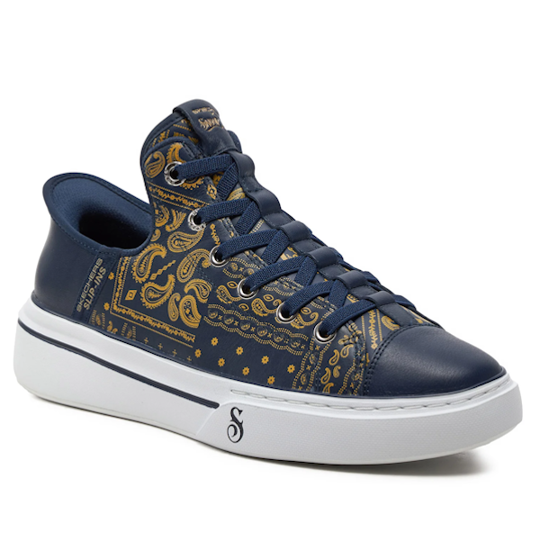 CALZADO CASUAL MASCULINO SKECHERS PREMIUM LEATHER SLIP-INS SNOOP ONE – DOUBLE G NAVY