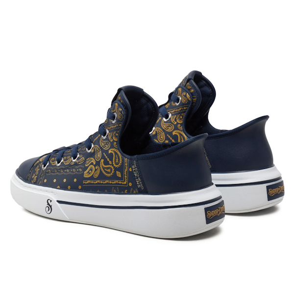CALZADO CASUAL MASCULINO SKECHERS PREMIUM LEATHER SLIP-INS SNOOP ONE – DOUBLE G NAVY