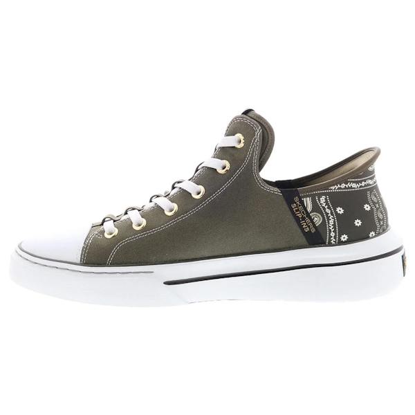 CALZADO CASUAL MASCULINO SKECHERS SNOOP ONE OG CANVAS OLIVE
