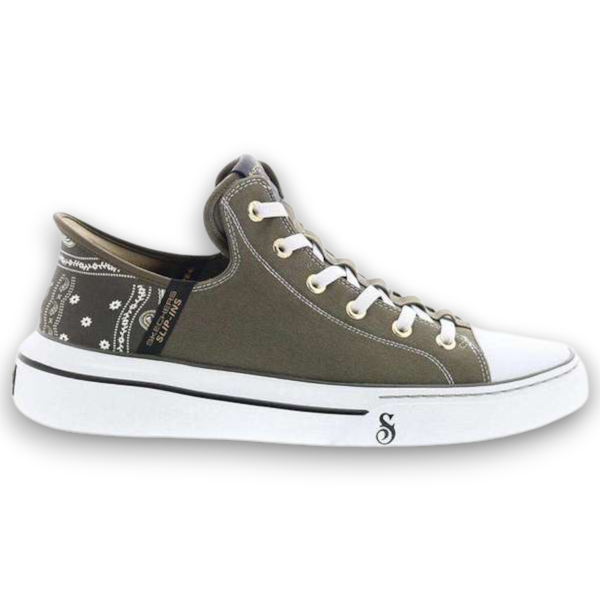CALZADO CASUAL MASCULINO SKECHERS SNOOP ONE OG CANVAS OLIVE