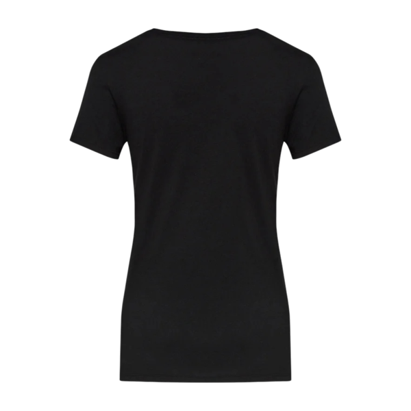 CAMISETA CASUAL FEMENINO GAP LOGOTIPO MANGAS CORTAS TRUE BLACK