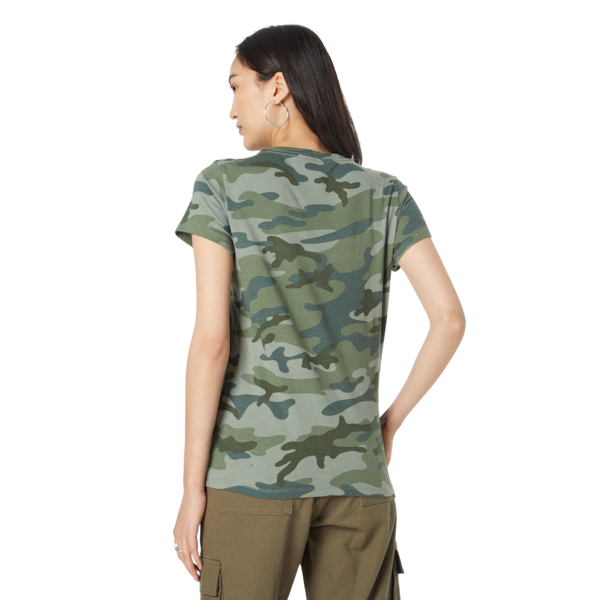 CAMISETA CASUAL FEMENINO GAP LOGOTIPO MANGAS CORTAS CAMOUFLAGE