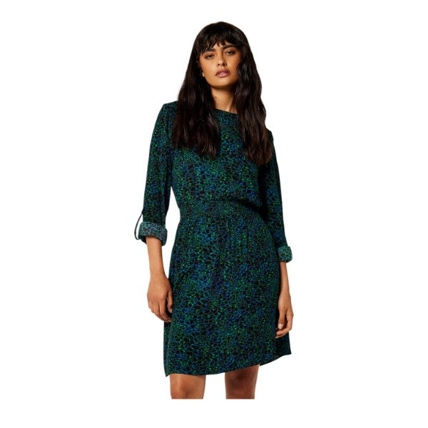 VESTIDO APRICOT DE MANGAS LARGAS