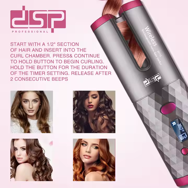 RIZADOR DE PELO DSP INALÁMBRICO