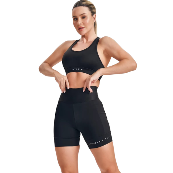 CONJUNTO DEPORTIVO FEMENINO LET´S GYM SPEED TOP + SHORT