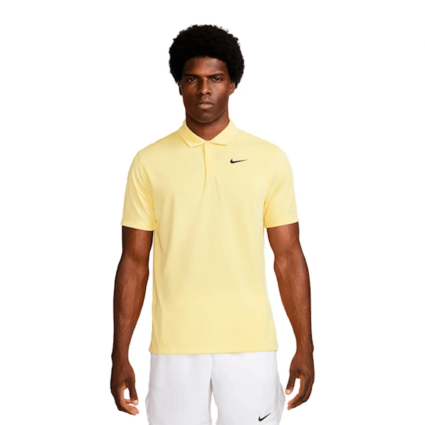 CAMISETA POLO DEPORTIVO MASCULINO NIKE NIKECOURT DRI-FIT SOLID LOGO MANGAS CORTAS