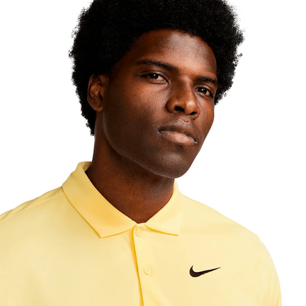 CAMISETA POLO DEPORTIVO MASCULINO NIKE NIKECOURT DRI-FIT SOLID LOGO MANGAS CORTAS