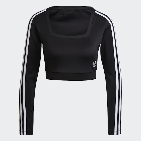 CAMISETA DEPORTIVO FEMENINO ADIDAS  ADICOLOR CLASSICS MANGAS LASRGAS CROPPED