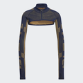 TOP DEPORTIVO FEMENINO ADIDAS KARLIE KLOSS KNIT CROP MANGAS LARGAS