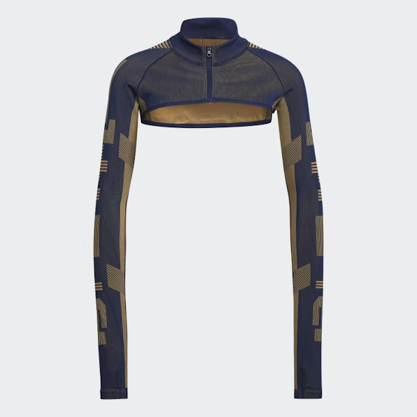 TOP DEPORTIVO FEMENINO ADIDAS KARLIE KLOSS KNIT CROP MANGAS LARGAS