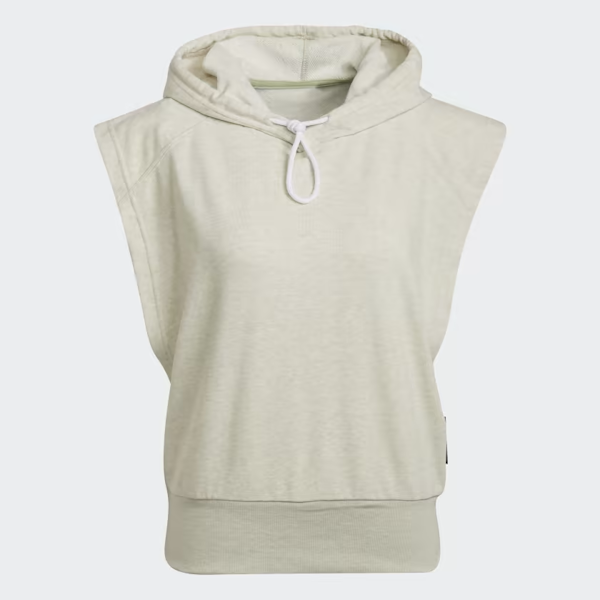 CAMISETA DEPORTIVO FEMENINO ADIDAS STUDIO LOUNGE CON CAPUCHA SIN MANGAS
