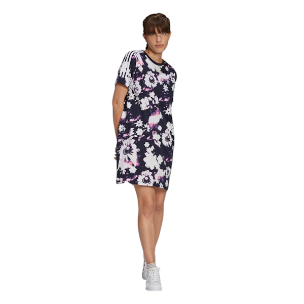 VESTIDO FEMENINO ADIDAS FLORAL MANGAS CORTAS