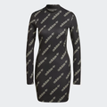 VESTIDO FEMENINO ADIDAS LOGOMANIA REPEAT MANGAS LARGAS