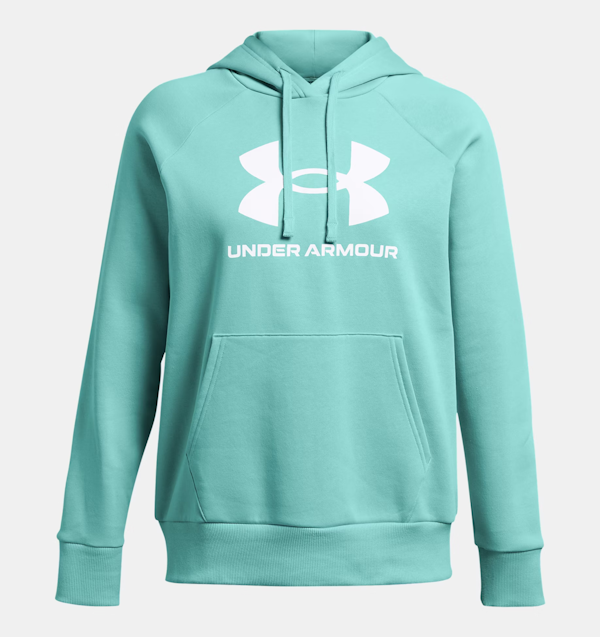 HOODIE DEPORTIVO FEMENINO UNDER ARMOUR UA RIVAL FLEECE BIG LOGO CON CAPUCHA