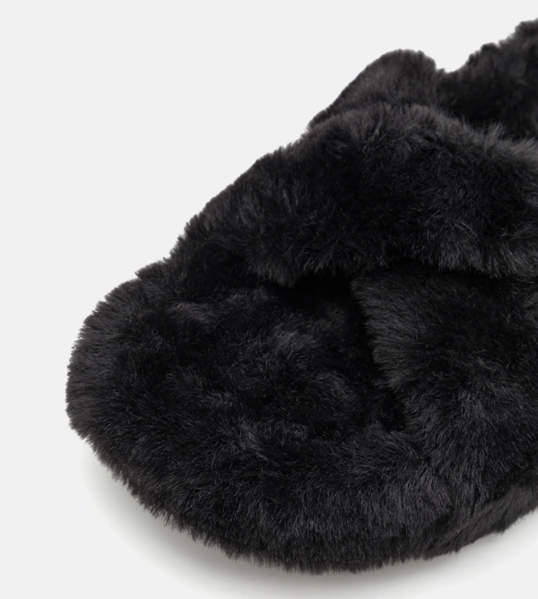 CALZADO CASUAL FEMENINO HUGO BOSS EVYA SLIDE FUR