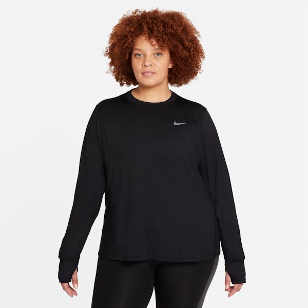 CAMISETA DEPORTIVO FEMENINO NIKE DRI-FIT ELEMENT CREW PLUS MANGAS LARGAS