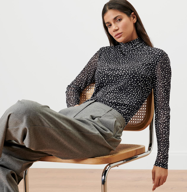 BLUSA FEMENINO TCHIBO MESH ROLL