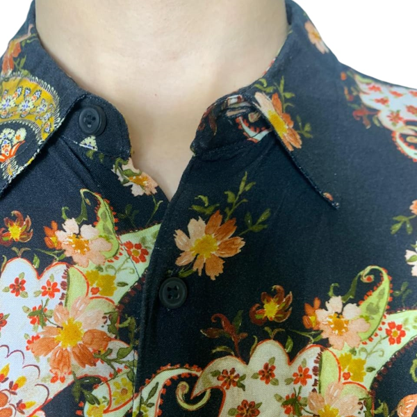CAMISA MASCULINO GUESS MYSTIC FLOWER ECO MANGAS CORTAS