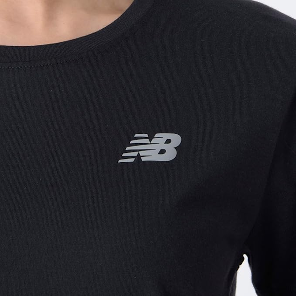 CAMISETA DEPORTIVO FEMENINO NEW BALANCE SPORTS ESSENTIALS HEATHERTECH MANGAS CORTAS
