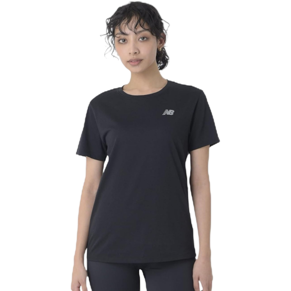 CAMISETA DEPORTIVO FEMENINO NEW BALANCE SPORTS ESSENTIALS HEATHERTECH MANGAS CORTAS