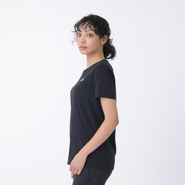 CAMISETA DEPORTIVO FEMENINO NEW BALANCE SPORTS ESSENTIALS HEATHERTECH MANGAS CORTAS