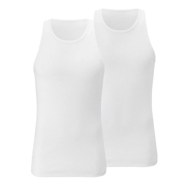 CAMISETA MASCULINO TCHIBO UNTER HEMDEN DE TIRANTES SET DE 2
