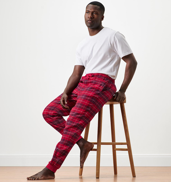 PANTALÓN MASCULINO TCHIBO FLANELL RELAX HOSE