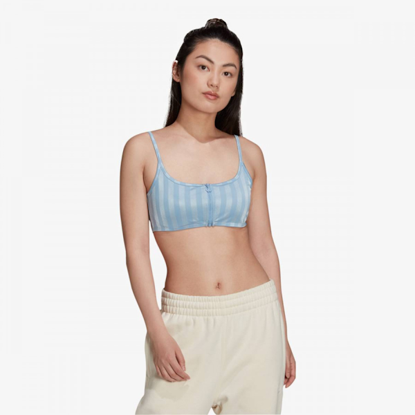 SUJETADOR DEPORTIVO FEMENINO ADIDAS STRIPED ZIP