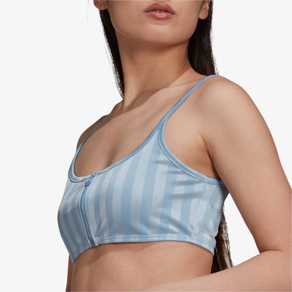 SUJETADOR DEPORTIVO FEMENINO ADIDAS STRIPED ZIP