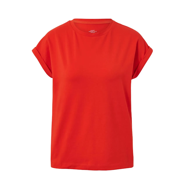 CAMISETA FEMENINO TCHIBO FUNKTIONS SHIRT MANGAS CARTAS