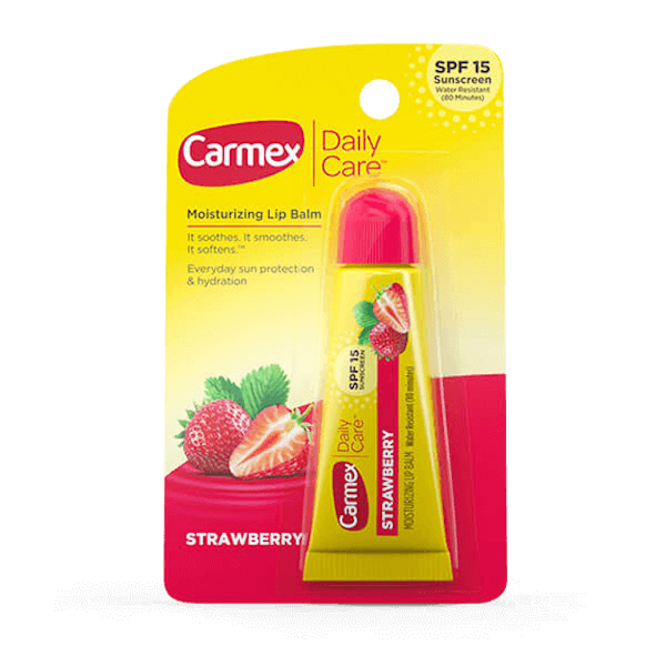 BÁLSAMO LABIAL CARMEX CLASSIC MEDICATED DAILY CARE SPF 15 STRAWBERRY 10GR
