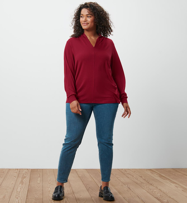 BLUSA FEMENINO TCHIBO LANGARM SHIRT MANGAS LARGAS