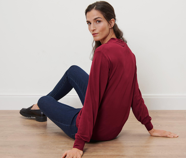 BLUSA FEMENINO TCHIBO LANGARM SHIRT MANGAS LARGAS