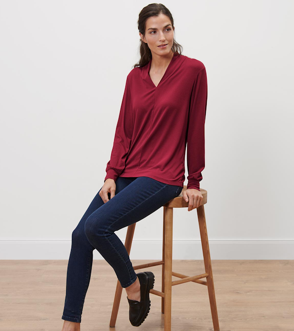 BLUSA FEMENINO TCHIBO LANGARM SHIRT MANGAS LARGAS