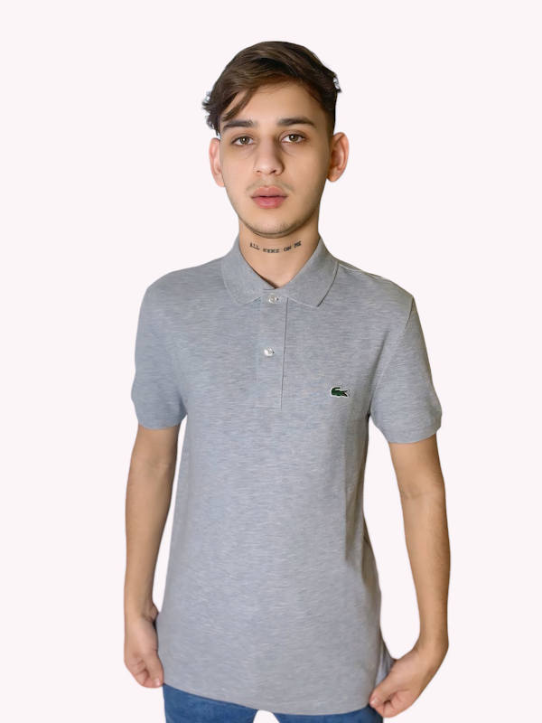 CAMISETA POLO MASCULINO LACOSTE SLIM FIT MANGAS CORTAS