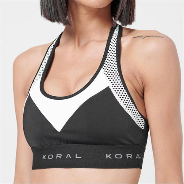 SUJETADOR DEPORTIVO FEMENINO KORAL EMBLEM VERSALITY BLACKOUT