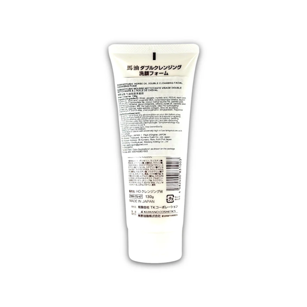 ESPUMA LIMPIADOR FACIAL KUMANO YUSHI HORSE OIL WITH TSUBAKI OIL 130GR