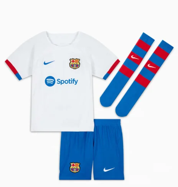 CONJUNTO DEPORTIVO INFANTIL NIKE FC BARCELONA VISITANTE 23/24 3PZS