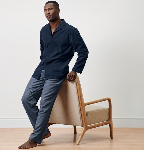PIJAMA MASCULINO TCHIBO FLANELL CAMISA + PANTALÓN