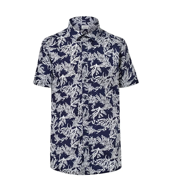 CAMISA MASCULINO TCHIBO ESTAMPADO MANGAS CORTAS