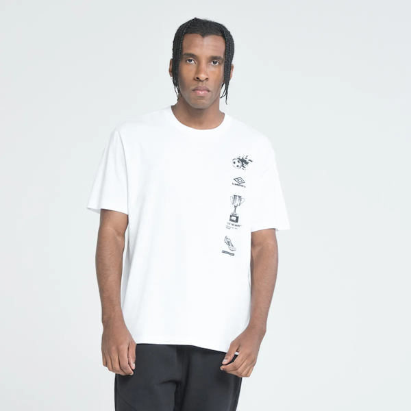 CAMISETA CASUAL MASCULINO UMBRO FIRE BALL MANGAS CORTAS