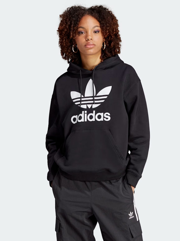 HOODIE DEPORTIVO FEMENINO ADIDAS ADICOLOR TRIFOLIO OVERSIZE