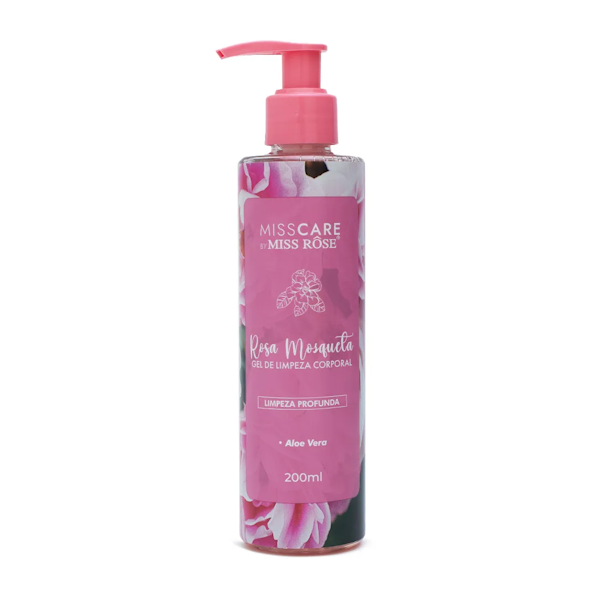 GEL LIMPIADOR CORPORAL MISS ROSE MISS CARE ROSA MOSQUETA 200ML