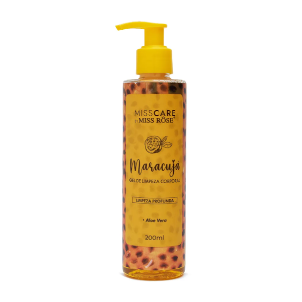 GEL LIMPIADOR CORPORAL MISS ROSE MISS CARE MARACUYÁ 200ML
