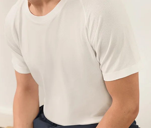 CAMISETA MASCULINO TCHIBO FUNKTIONS MANGAS CORTAS
