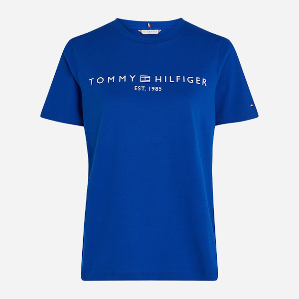 CAMISETA CASUAL FEMENINO TOMMY HILFIGER ESSENTIAL C-NECK CON LOGOTIPO MANGAS CORTAS